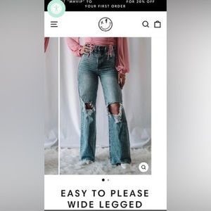 Easy to please wide legged jean